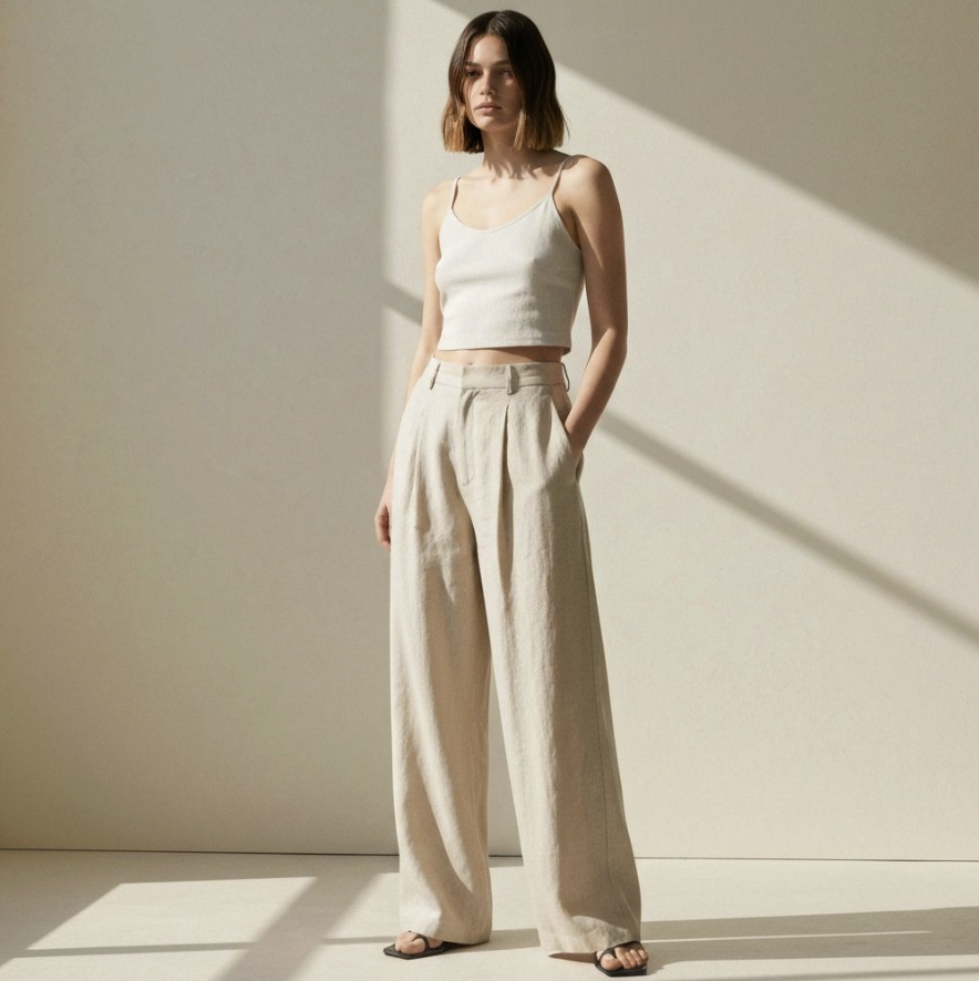 Wide-Leg Trousers